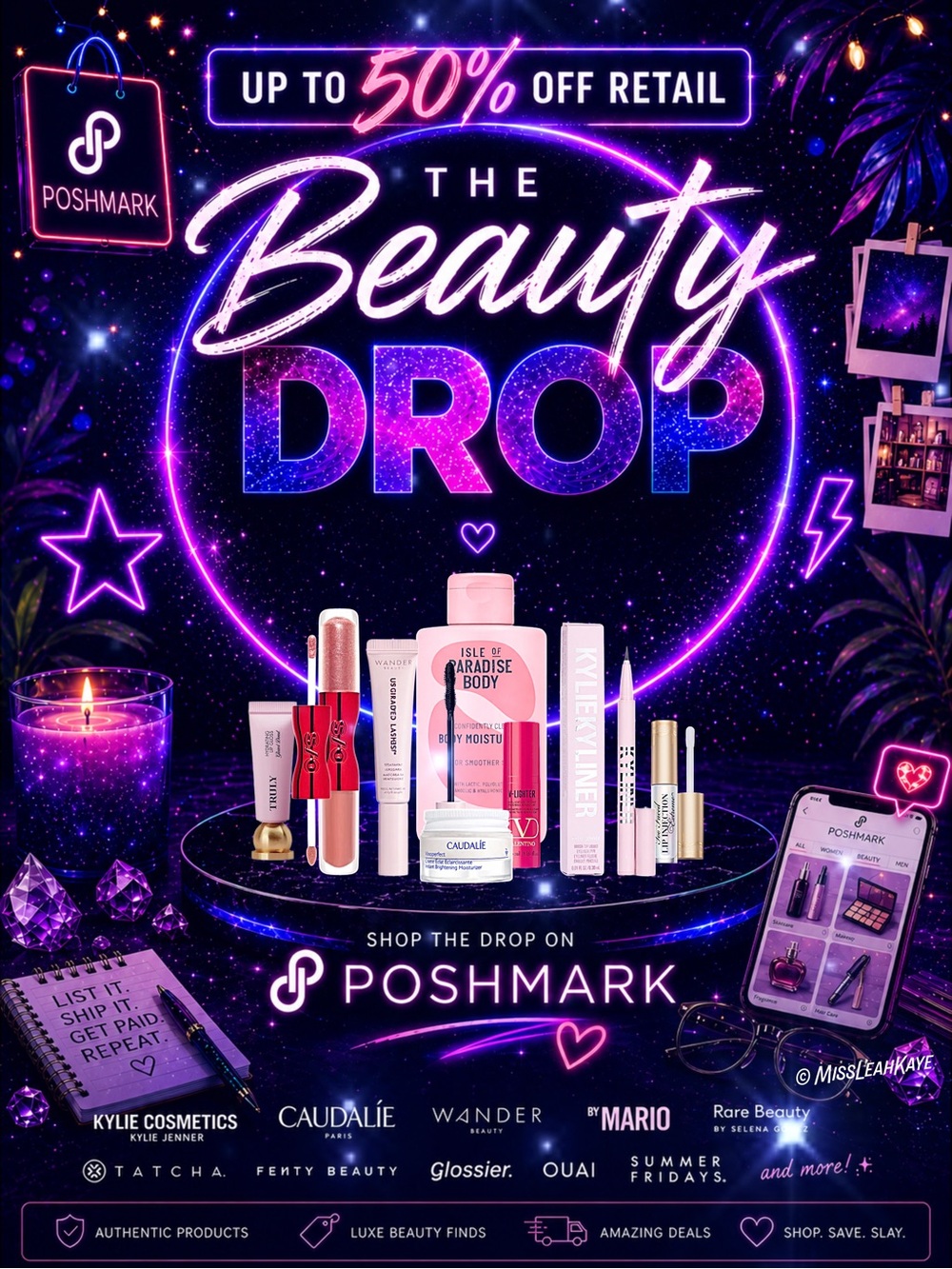𝐓𝐇𝐄 𝐁𝐄𝐀𝐔𝐓𝐘 𝐃𝐑𝐎𝐏 🛍️💄 Live Show Flyer